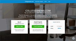 Desktop Screenshot of collegesnews.com