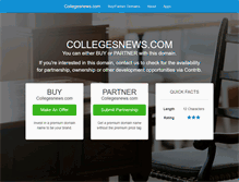 Tablet Screenshot of collegesnews.com